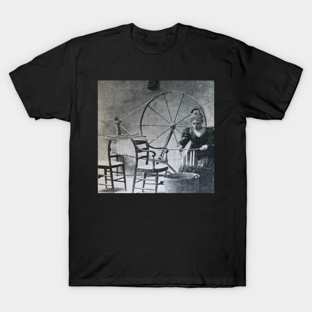 Candle Maker and spinning wheel, 19th century T-Shirt by djrunnels